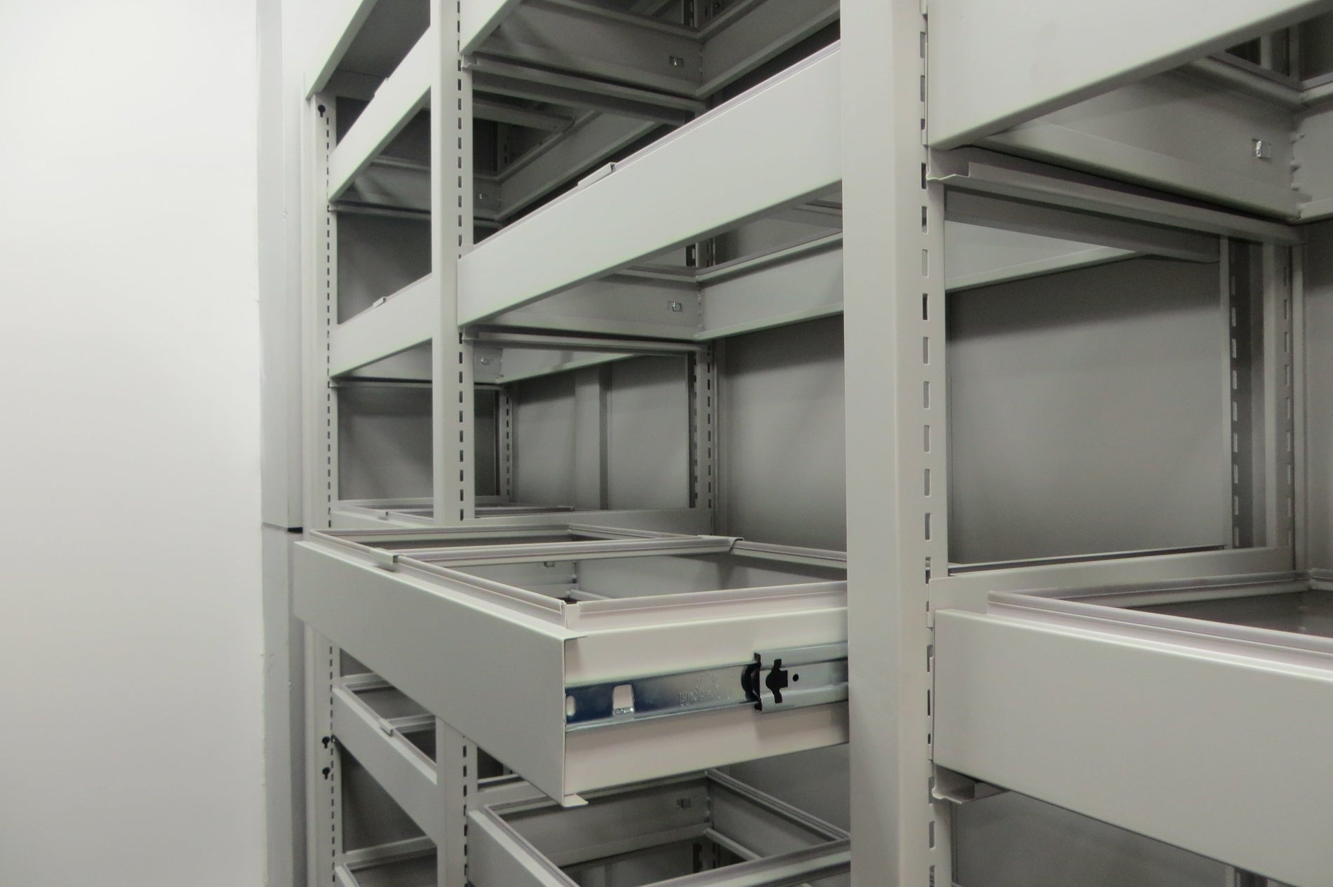 adjustable metal rack with full extension gliders fully customizable