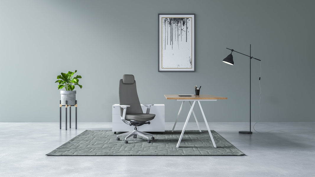 Exploded view of an ergonomic office chair showcasing its high-quality components, designed for optimal comfort and support.
